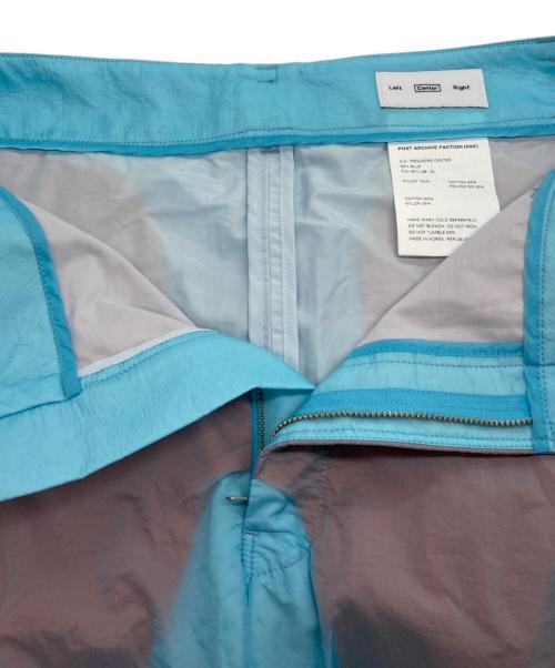 POST ARCHIVE FACTION (PAF)（ポストアーカイブファクション）POST ARCHIVE FACTION (PAF) (ポストアーカイブファクション) 5.0+TROUSERS CENTER トラウザーズセンター ブルー×レッド サイズ:Sの古着・服飾アイテム