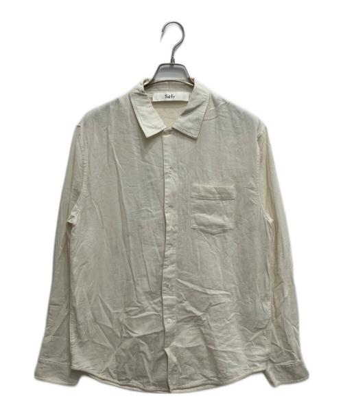 Sefr（セファ）Sefr (セファ) LEO コットンボイル シャツ アイボリー サイズ:Sの古着・服飾アイテム