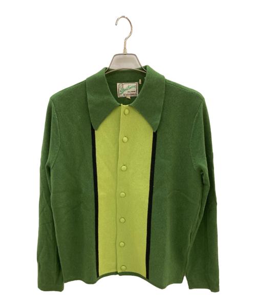 LEVI'S VINTAGE CLOTHING（リーバイス ビンテージ クロージング）LEVI'S VINTAGE CLOTHING (リーバイス ビンテージ クロージング) LS KNIT SHIRT GREENS MULTI STRIPE グリーン サイズ:Sの古着・服飾アイテム