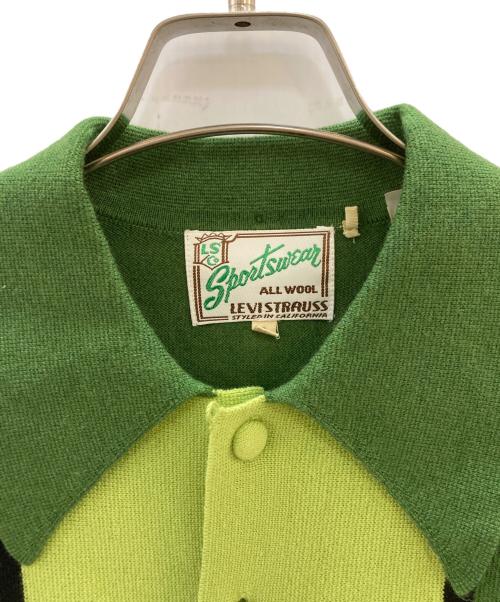 LEVI'S VINTAGE CLOTHING（リーバイス ビンテージ クロージング）LEVI'S VINTAGE CLOTHING (リーバイス ビンテージ クロージング) LS KNIT SHIRT GREENS MULTI STRIPE グリーン サイズ:Sの古着・服飾アイテム