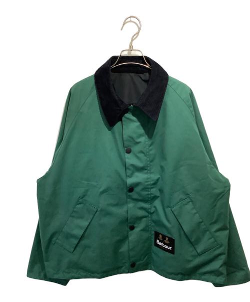 Barbour（バブアー）Barbour (バブアー) Adam et Rope (アダム エ ロペ) 別注Reversible Transport ブラック×グリーン サイズ:40の古着・服飾アイテム