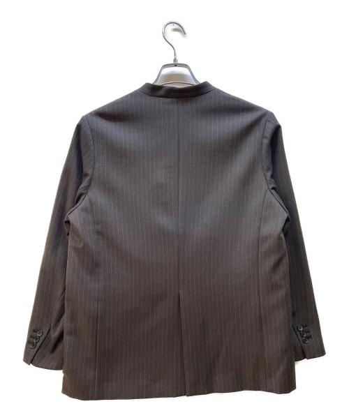 JOURNAL STANDARD relume（ジャーナルスタンダード レリューム）JOURNAL STANDARD relume (ジャーナルスタンダード レリューム) ウーリッシュツイルノーカラージャケット ブラウン サイズ:38 未使用品の古着・服飾アイテム