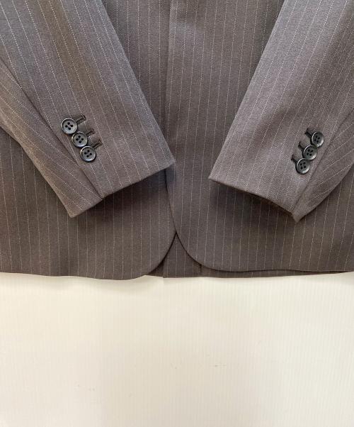 JOURNAL STANDARD relume（ジャーナルスタンダード レリューム）JOURNAL STANDARD relume (ジャーナルスタンダード レリューム) ウーリッシュツイルノーカラージャケット ブラウン サイズ:38 未使用品の古着・服飾アイテム