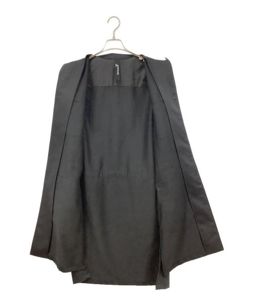 GROUND Y（グラウンドワイ）GROUND Y (グラウンドワイ) ウールコート ブラック×ネイビー サイズ:3の古着・服飾アイテム