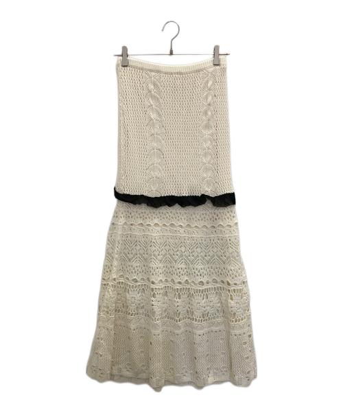 HER LIP TO（ハーリップトゥ）Her lip to (ハーリップトゥ) Mermaid Crochet Set-up アイボリー サイズ:Mの古着・服飾アイテム