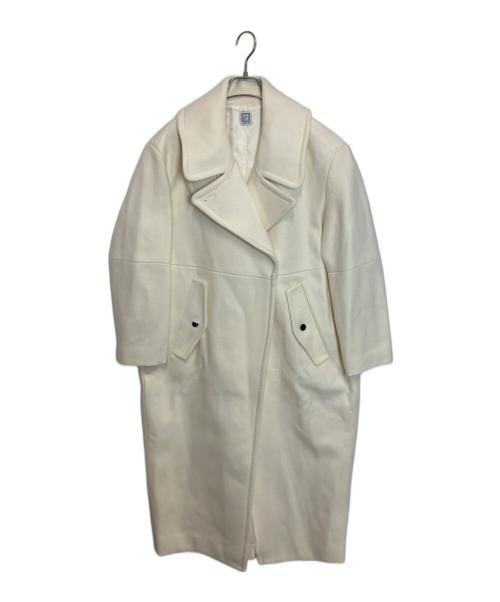 L'AUBE BLANC（ローブ ブラン）L'AUBE BLANC (ローブ ブラン) Double-breasted Wool coat アイボリー サイズ:Freeの古着・服飾アイテム