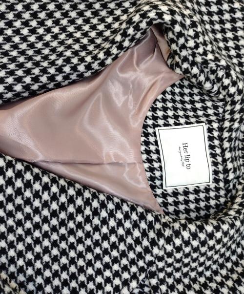 HER LIP TO（ハーリップトゥ）Her lip to (ハーリップトゥ) Proust Wool-Blend Melton Coat ブラック サイズ:Mの古着・服飾アイテム