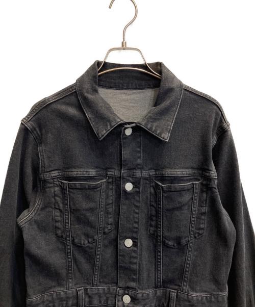 Whim Gazette（ウィムガゼット）Whim Gazette (ウィムガゼット) ストレッチデニムワンピース ブラック サイズ:FREEの古着・服飾アイテム