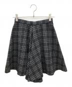 ALEXANDER McQUEENアレキサンダーマックイーン）の古着「EXPL MINI SKT WELSH CHECK　タグ付き」｜ブラック