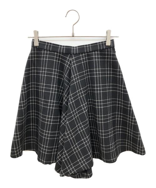 ALEXANDER McQUEEN（アレキサンダーマックイーン）ALEXANDER McQUEEN (アレキサンダーマックイーン) EXPL MINI SKT WELSH CHECK　タグ付き ブラック サイズ:40の古着・服飾アイテム