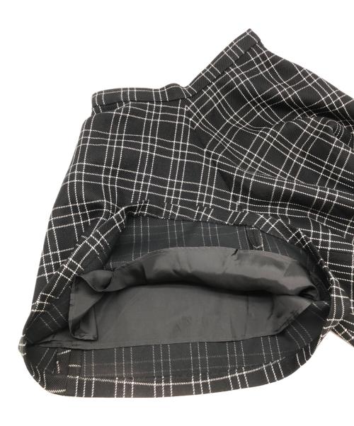 ALEXANDER McQUEEN（アレキサンダーマックイーン）ALEXANDER McQUEEN (アレキサンダーマックイーン) EXPL MINI SKT WELSH CHECK　タグ付き ブラック サイズ:40の古着・服飾アイテム