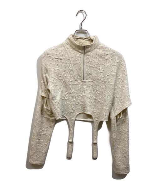 MAISON SPECIAL（メゾンスペシャル）MAISON SPECIAL (メゾンスペシャル) フクレジャガードジャージトップス アイボリー サイズ:SIZE Freeの古着・服飾アイテム