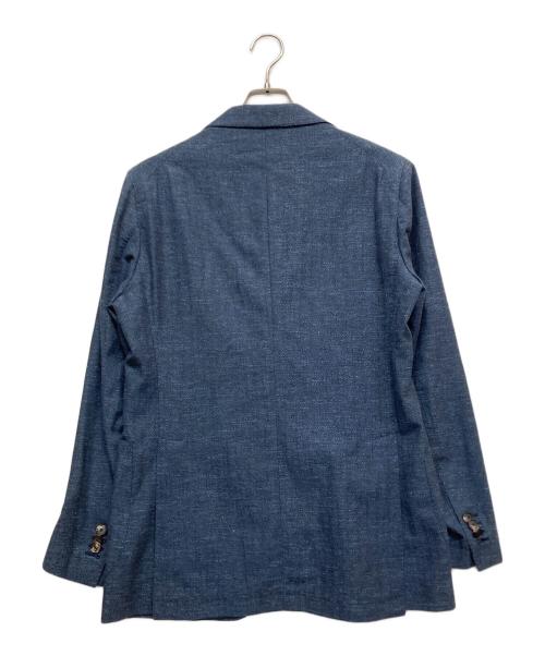 TAGLIATORE（タリアトーレ）TAGLIATORE (タリアトーレ) ウールコットンリネン 2Bジャケット ネイビー サイズ:48の古着・服飾アイテム
