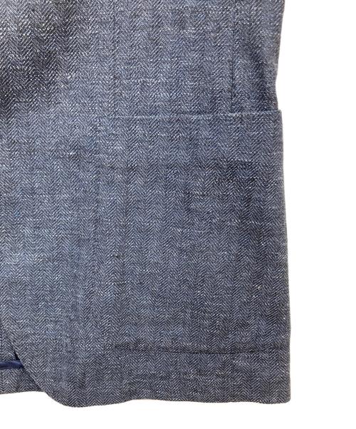 TAGLIATORE（タリアトーレ）TAGLIATORE (タリアトーレ) ウールコットンリネン 2Bジャケット ネイビー サイズ:48の古着・服飾アイテム