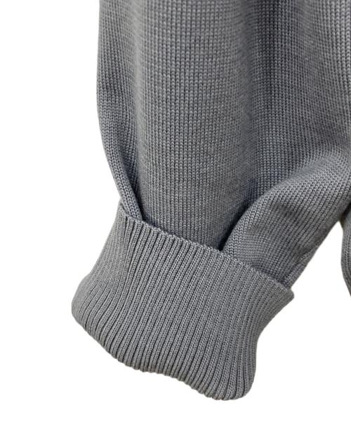 LANVIN（ランバン）LANVIN (ランバン) Vネックニット グレー×ブラウン サイズ:XSサイズの古着・服飾アイテム