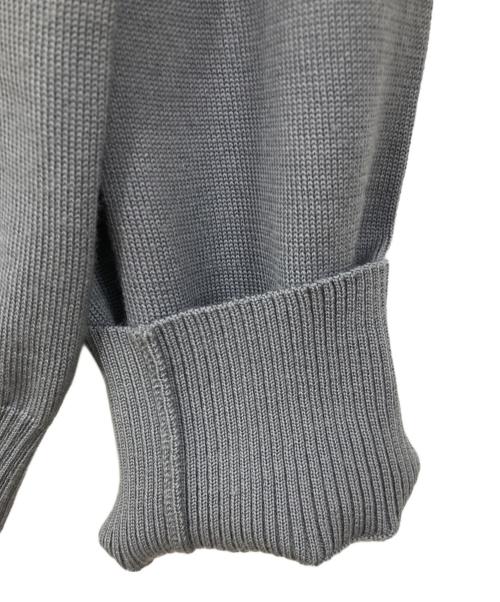 LANVIN（ランバン）LANVIN (ランバン) Vネックニット グレー×ブラウン サイズ:XSサイズの古着・服飾アイテム