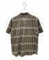 Burberry's (バーバリーズ) ノバチェックオープンカラーシャツ グレー サイズ:9R：20000円