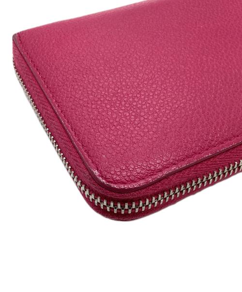 Saint Laurent Paris（サンローランパリ）Saint Laurent Paris (サンローランパリ) ラウンドファスナー長財布 ピンクの古着・服飾アイテム