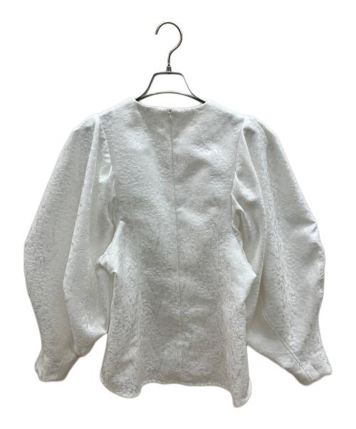 OHGA（オオガ）OHGA (オオガ) スズランジャガードブラウス ホワイト サイズ:Ｆの古着・服飾アイテム