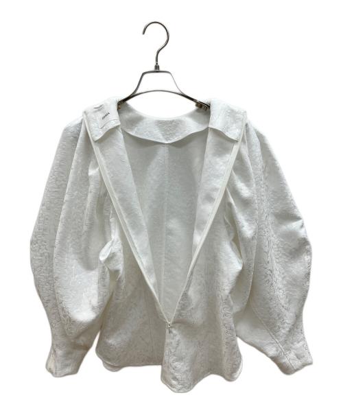 OHGA（オオガ）OHGA (オオガ) スズランジャガードブラウス ホワイト サイズ:Ｆの古着・服飾アイテム
