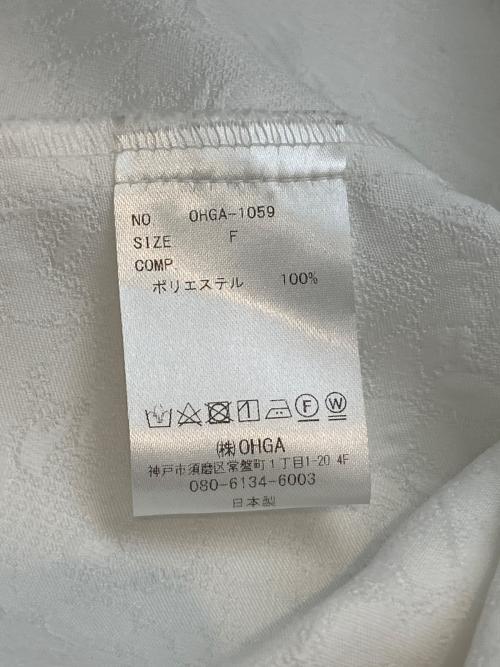 OHGA（オオガ）OHGA (オオガ) スズランジャガードブラウス ホワイト サイズ:Ｆの古着・服飾アイテム
