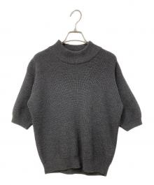 GIORGIO ARMANI（ジョルジョアルマーニ）の古着「ウール半袖ニット」｜グレー