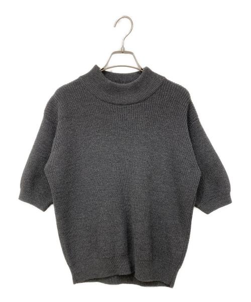 GIORGIO ARMANI（ジョルジョアルマーニ）GIORGIO ARMANI (ジョルジョアルマーニ) ウール半袖ニット グレー サイズ:-の古着・服飾アイテム