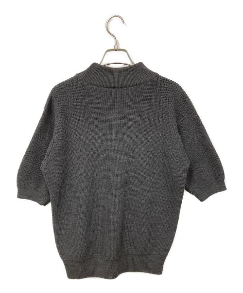 GIORGIO ARMANI（ジョルジョアルマーニ）GIORGIO ARMANI (ジョルジョアルマーニ) ウール半袖ニット グレー サイズ:-の古着・服飾アイテム