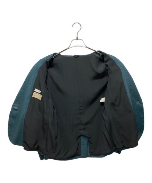 BRUNELLO CUCINELLI（ブルネロクチネリ）BRUNELLO CUCINELLI (ブルネロクチネリ) コットンリネンテーラードジャケット グリーン サイズ:42の古着・服飾アイテム