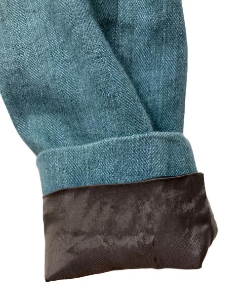 BRUNELLO CUCINELLI（ブルネロクチネリ）BRUNELLO CUCINELLI (ブルネロクチネリ) コットンリネンテーラードジャケット グリーン サイズ:42の古着・服飾アイテム