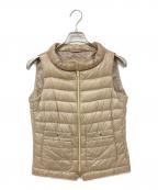 HERNOヘルノ）の古着「スタンドカラーダウンベスト」｜ベージュ