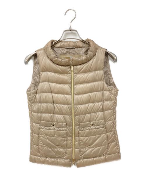 HERNO（ヘルノ）HERNO (ヘルノ) スタンドカラーダウンベスト ベージュ サイズ:SIZE 42の古着・服飾アイテム