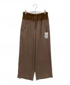 Audrey and John Wadオードリーアンドジョンワッド）の古着「スウィッチングウエストイージーパンツ」｜ブラウン