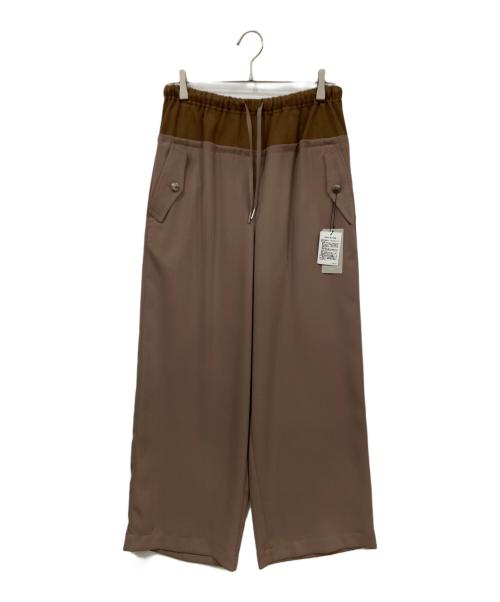 Audrey and John Wad（オードリーアンドジョンワッド）Audrey and John Wad (オードリーアンドジョンワッド) スウィッチングウエストイージーパンツ ブラウン サイズ:Mサイズ 未使用品の古着・服飾アイテム