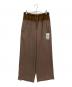 Audrey and John Wad（オードリーアンドジョンワッド）の古着「スウィッチングウエストイージーパンツ」｜ブラウン