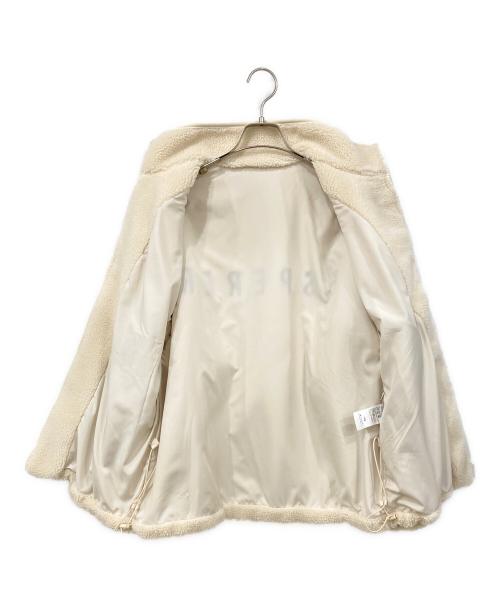 Spick and Span（スピック＆スパン）Spick and Span (スピックアンドスパン) バックロゴボアブルゾン アイボリー サイズ:36の古着・服飾アイテム