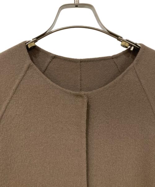 Spick and Span（スピック＆スパン）Spick and Span (スピックアンドスパン) ハイスリットロングリバーコート ブラウン サイズ:38の古着・服飾アイテム