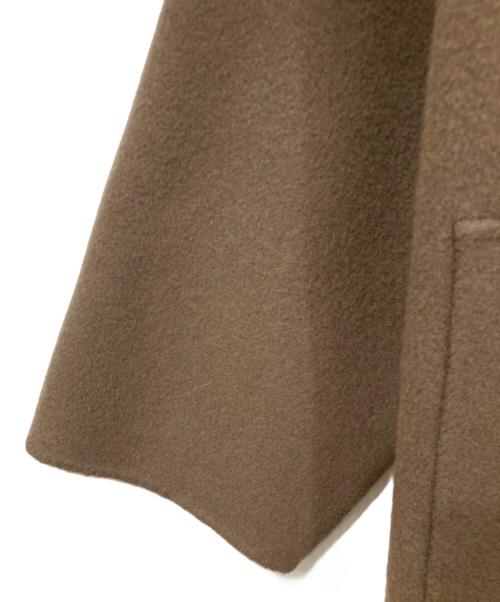 Spick and Span（スピック＆スパン）Spick and Span (スピックアンドスパン) ハイスリットロングリバーコート ブラウン サイズ:38の古着・服飾アイテム