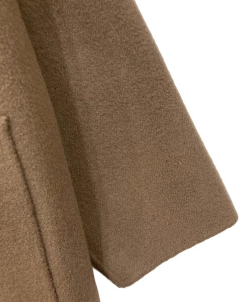 Spick and Span（スピック＆スパン）Spick and Span (スピックアンドスパン) ハイスリットロングリバーコート ブラウン サイズ:38の古着・服飾アイテム