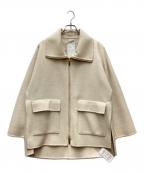 Nobleノーブル）の古着「キャメルミックスリバージップコート」｜アイボリー