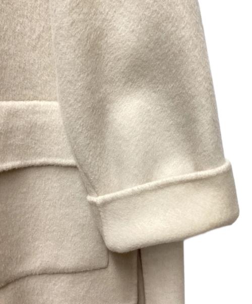 Noble（ノーブル）Noble (ノーブル) キャメルミックスリバージップコート アイボリー サイズ:38 未使用品の古着・服飾アイテム