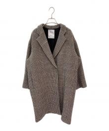 Lisiere（リジェール）の古着「CHECK W COAT」｜ベージュ