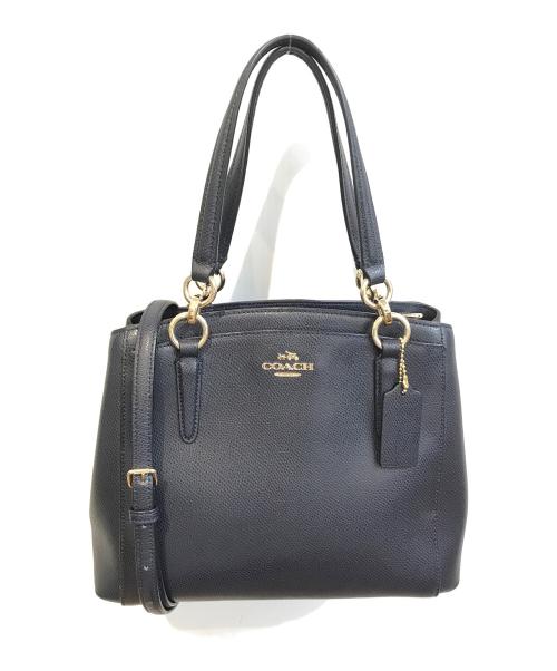 COACH（コーチ）COACH (コーチ) 2WAYショルダーバッグ ネイビーの古着・服飾アイテム