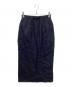 AURALEE（オーラリー）の古着「LINEN DOUBLE FACE FRINGE SKIRT」｜ネイビー
