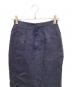 中古・古着 AURALEE (オーラリー) LINEN DOUBLE FACE FRINGE SKIRT ネイビー：7000円