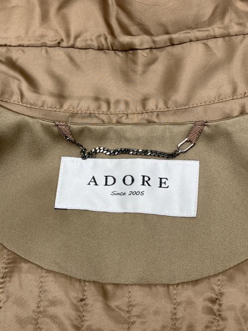 ADORE（アドーア）ADORE (アドーア) ライナー付コート ブラウン サイズ:38の古着・服飾アイテム