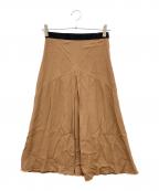 MONCLERモンクレール）の古着「Inverted-pleat A-line Skirt」｜ブラウン