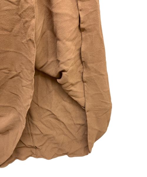 MONCLER（モンクレール）MONCLER (モンクレール) Inverted-pleat A-line Skirt ブラウン サイズ:40の古着・服飾アイテム