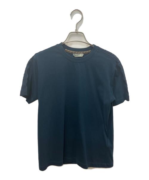 FENDI（フェンディ）FENDI (フェンディ) ロゴTシャツ ネイビー サイズ:XSの古着・服飾アイテム
