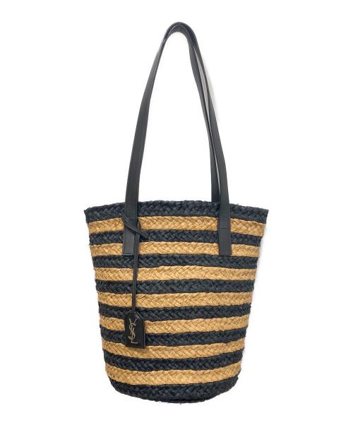 Saint Laurent Paris（サンローランパリ）Saint Laurent Paris (サンローランパリ) パニエバスケットバッグ ブラックの古着・服飾アイテム